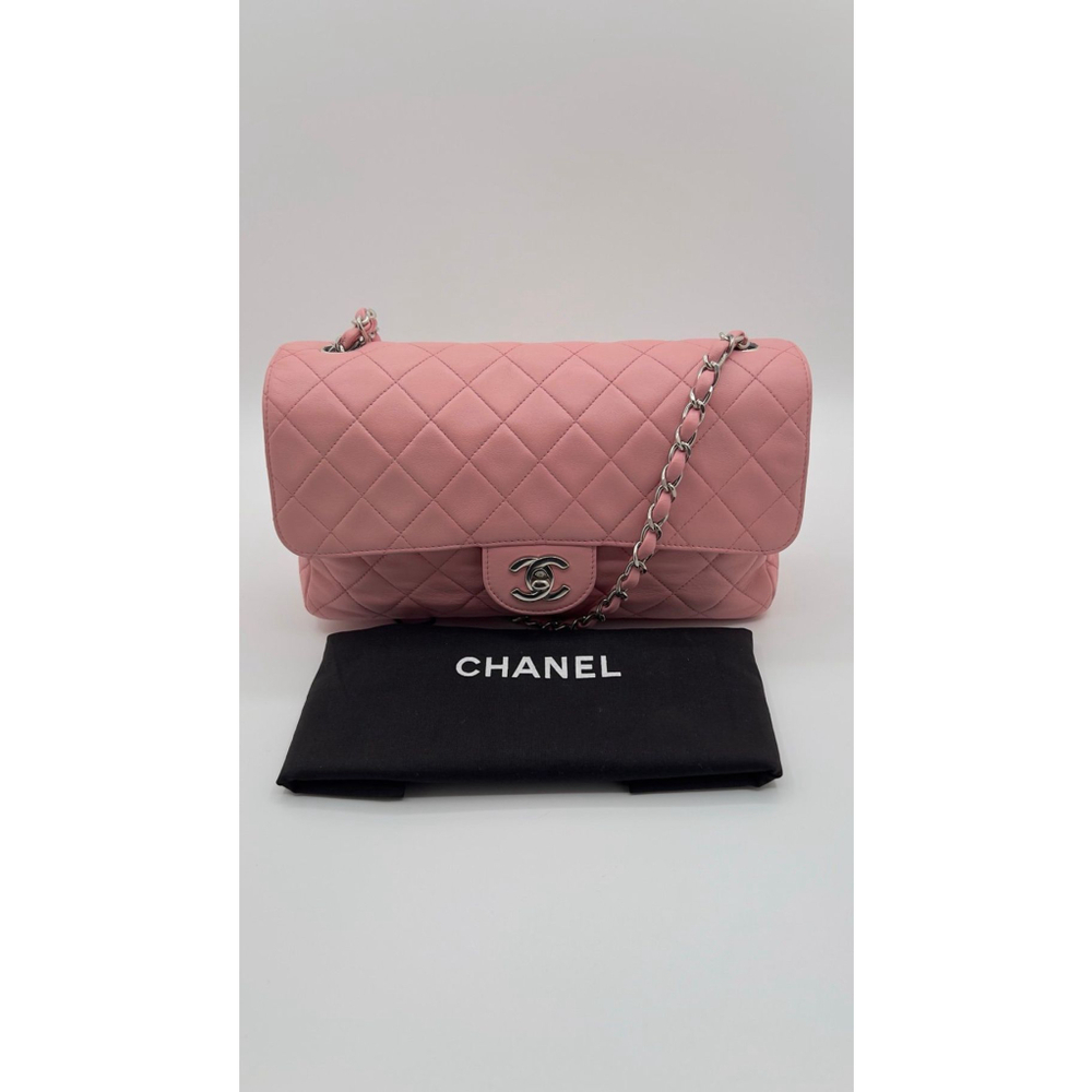 Chanel matelasse Single Flap Chain Shoulder Leather Lambskin Baby Pink Bag